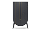 Lacquered highboard with integrated lighting SAQRIS | Lacquered highboard by Green Apple