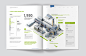 Annual report with 3d infographics