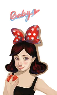 莫汲汲  的插画 龅牙公主不爱吃苹果和胡萝卜·