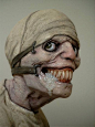 Psychotically grinning figure, strapped eyes creature, monster, psycho, creepy, The Russian Sleep Experiment, SCP-957, SPAZM Decoration 我饿了