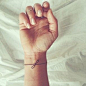 A lovely scripted infinity symbol: | 65 Totally Inspiring Ideas For Wrist Tattoos: 