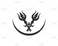三叉戟标识模板矢量图标插图