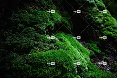 青苔 绿色 桌面背景 自然 美丽的壁纸 4K壁纸 石头 森林