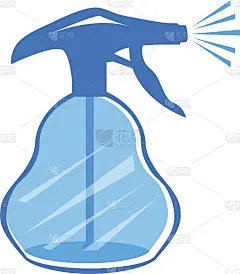 蓝色水喷雾器插图