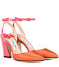 Micky 85 satin sandals : Micky 85 pink and orange sandals