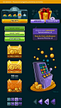 Slots Social Game | GUI Design by Naida Jazmín Ochoa, via Behance