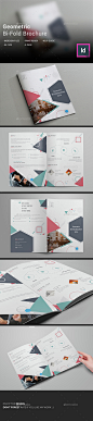 Geometric Bi-Fold Brochure  - Corporate Brochures