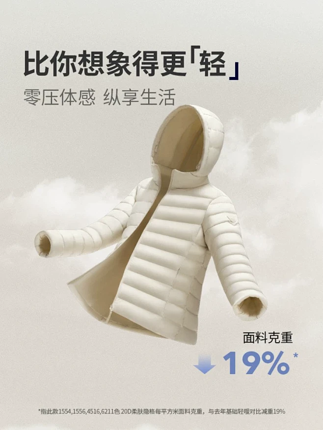 波司登秋新款连帽经典轻薄保暖短款羽绒服外...