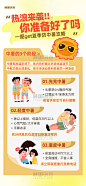 夏季防中暑宣传人物橙色简约海报