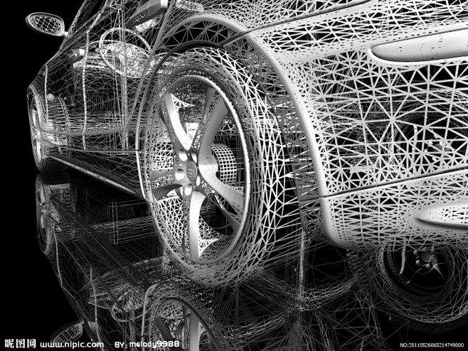 流线型汽车设计图__交通工具_现代科技_...