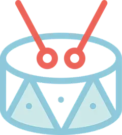 【米图网-52mitu.com】鼓 打鼓 手绘 插画鼓