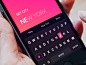 input keyboard for Tinder Travel Concept by Fantasy