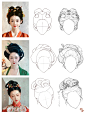 procreate绘画｜古风头发线稿