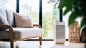 focus on air purifier the unit is a sleek modern Generative Ai