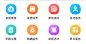 金刚区/图标icon/家居服务/ui/保洁服务/除螨服务/家电清洗/家居保养/家居清洗/家居维修/甲醛治理