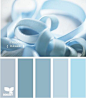 #实用素材# 搭配设计色彩！夏季！蓝的配色，清爽的感觉~转需！
