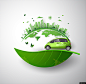 绿色 环保 低碳 循环 有氧 汽车