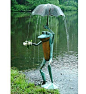 "Frog Fountain" garden sculpture - Andy Cobb: 
