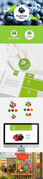 水果公司logo创意欣赏,水果标志创意表现 蓝莓logo 草莓logo设计网 水果公司vi设计欣赏
