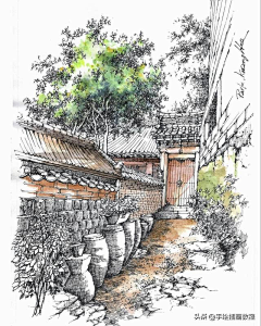 DGYKen采集到景观.手绘