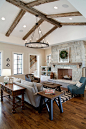 G. Terbrock Luxury Homes with Schaub + Srote Architects - Transitional - Living Room - St Louis - by Wilson Lighting | Houzz