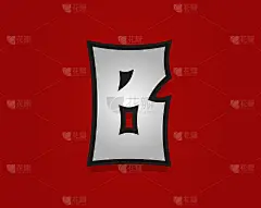B字母摇滚字体。经典，复古的70年代设计。矢量字体为摇滚音乐海报，复古标签和更多