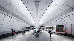 地铁车站设计UCD采集到扎哈设计奥斯陆新地铁