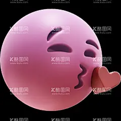 亲亲  - 源文件下载【酷图网】表情包,游戏,3D,可爱,卡通,立体,图标,网页,网站,插图,插画,海报,元素,ui,设计,界面,