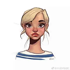 欧美风格人物插画 ​​​​,是不是很帅气。 ​