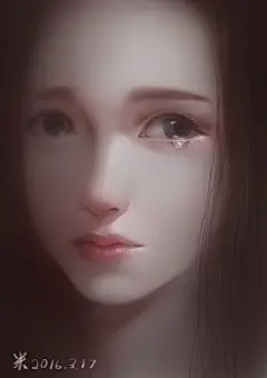 有参考的临摹-小米菌菌菌_黑白,叠色,头像,妹子,女_涂鸦王国插画