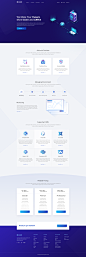 成套saas主机服务网站模板 .psd素材下载 - 豆皮儿