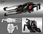 Bellizi Lightning Gun, Joe Peterson : A 3d concept for a lightning gun in the game LawBreakers. Very fun to work on this one also. The premise was to design futuristic weaponry while making it look like a recognizable brand.