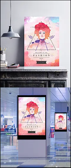 涂鸦女人海报图片