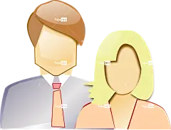 夫妻 二 父母 男人 女士 商业 人 优雅的 裙子 领带