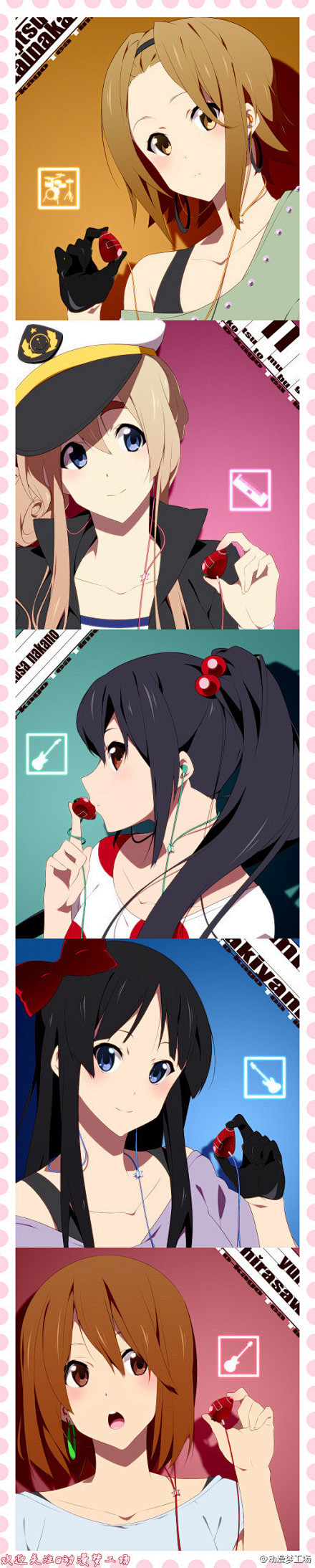 #轻音少女#充满活力的妹纸~可爱又美丽~...