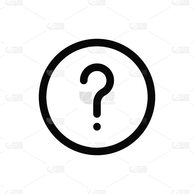 问题图标矢量。问号标志素材-花瓣网