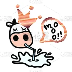 绘画插图,乱画,矢量,母牛,动物手,衣服,文字,爱的,绘制,喝