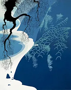 要知松高洁，待到雪化时。 : 艺术分享｜Eyvind earle   大雪压青松，青松挺且直。 要知松高洁，待到雪化时。 ——《青松》陈毅   #艺术  #艺术分享  #绘画