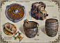 Item cards: Holy symbols and containers.