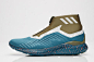 gold and blue adidas alphabounce 5.8 Blue Speckled