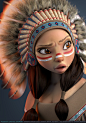 Native American, Vincent Dromart : Hi !<br/>Here my last personnal project.<br/>It's a collaboration with Jean Oliveira who gave me the opportunity to do the look dev and texture on his beautiful model ! (www.artstation.com/artwork/zm0z4) Than