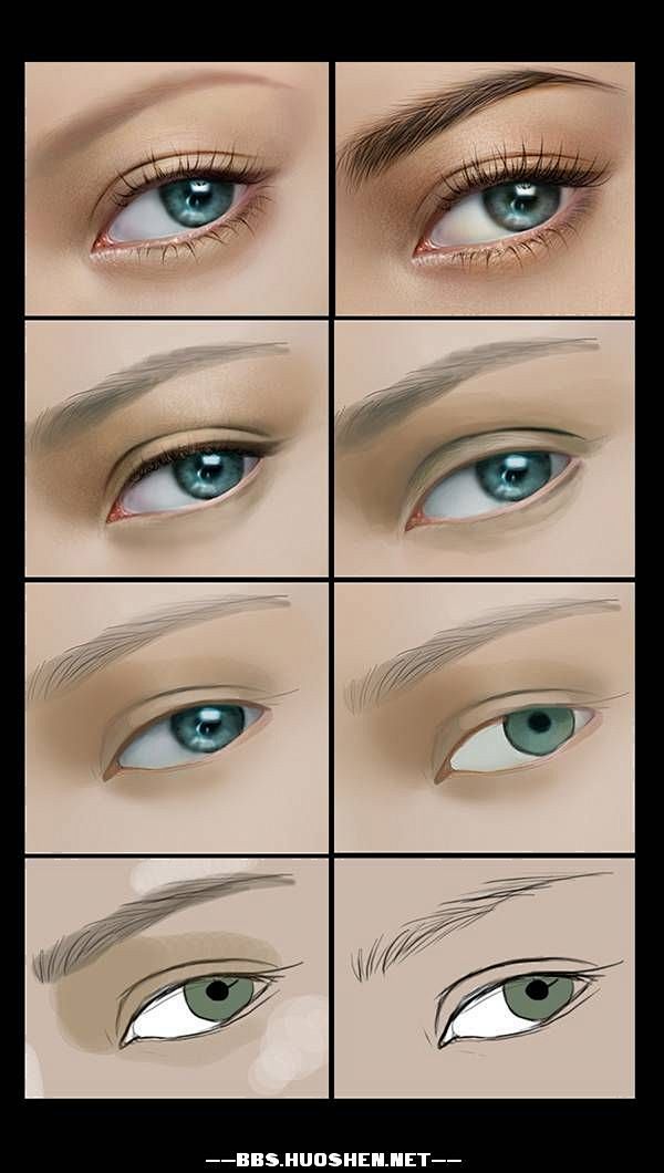 文章-【转载】CG-厚涂写实风格的眼睛教...