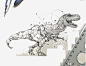 手绘恐龙免抠素材 平面电商 创意素材 png素材