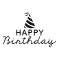 生日快乐艺术字中英文png免抠图片素材生日礼物帽子蛋糕PSD设计