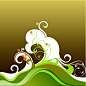 艺术海浪花纹