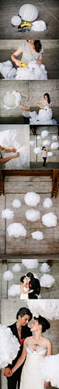 How To: Surreal DIY Cloud Backdrop (supposedly for weddings but probably awesome in my house)