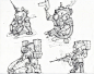 old sketches , longque Chen : These are very old sketches of mech study, I have used the so many soviet tanks as references to explore these sketches. enjoy these!