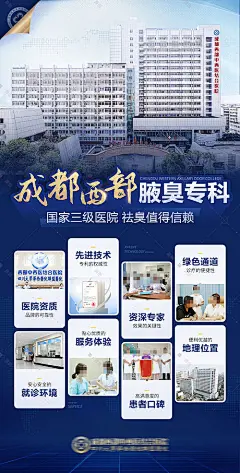 医院大楼资质专家技术科研学术服务海报-源文件
