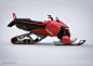 充满掠夺性的雪橇车概念设计~
全球最好的设计，尽在普象网（www.pushthink.com）