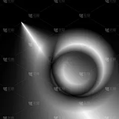数字艺术，抽象的3D对象与柔和的照明，摄影/3D渲染